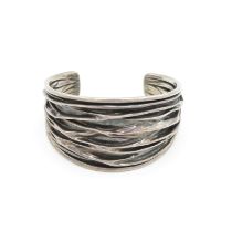 925 silver cuff bangle with HM 32g