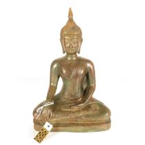 Cold Cast Bronze Buddha - 12 Inch high