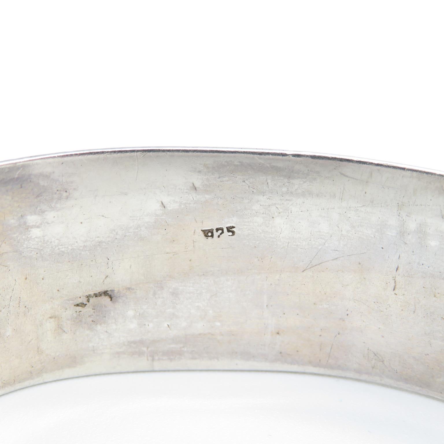 925 sterling silver bangle 40g - Image 4 of 4