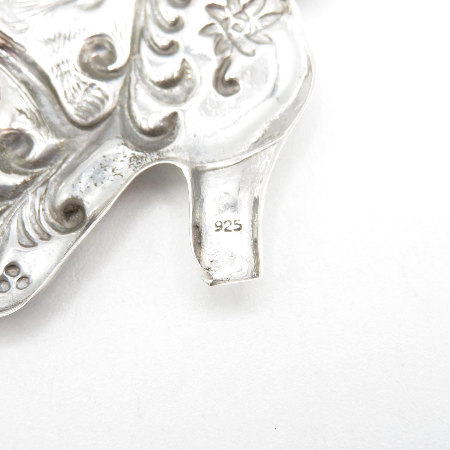 Pussycat in a shoe in HM Sterling Silver 925 brooch in excellent condition with tight fitting pin ( - Image 4 of 4
