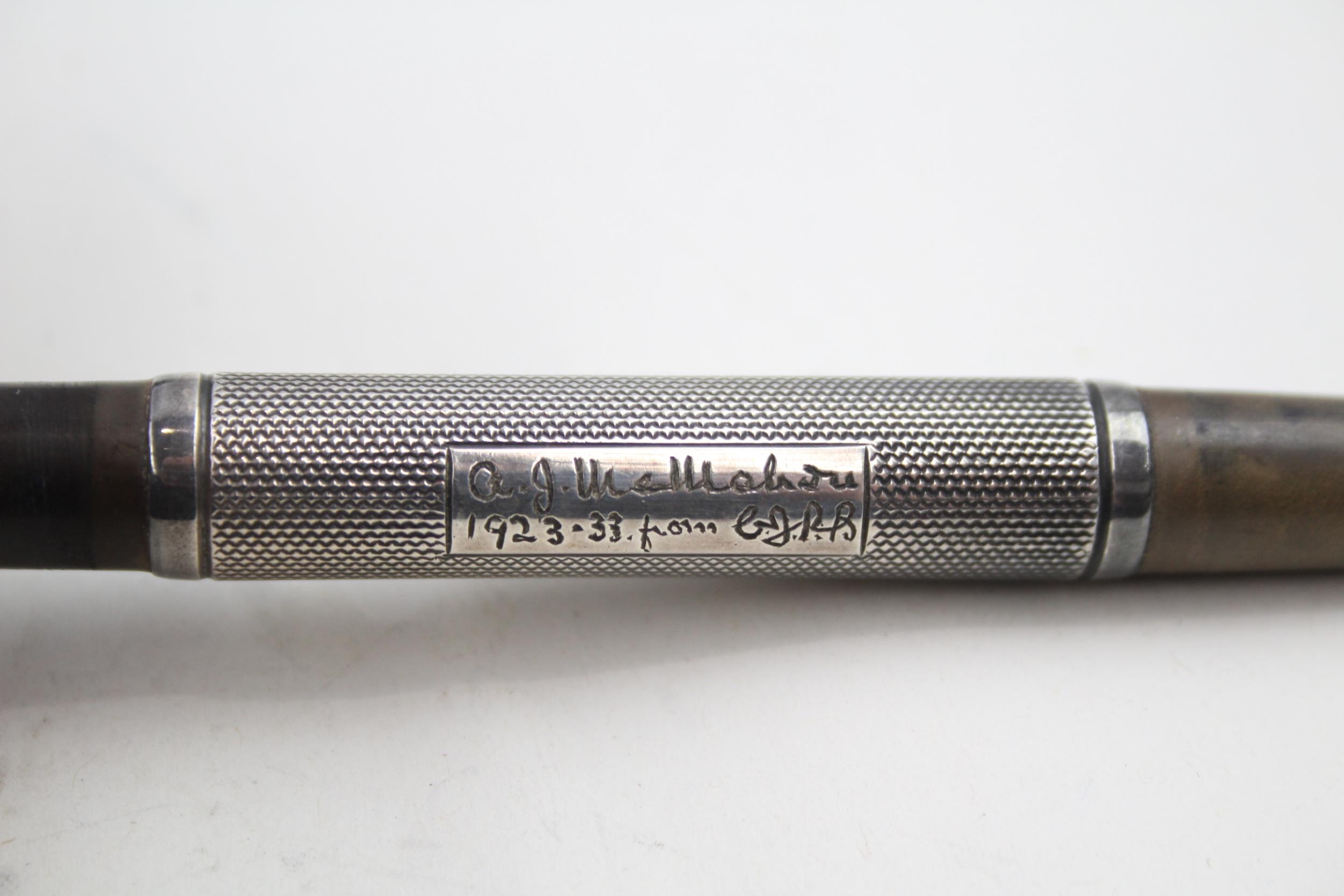 Vintage WATERMAN Ideal .925 Sterling Silver Fountain Pen w/ 14ct Nib WRITING 27g - Hallmarked 1933 - Bild 4 aus 5