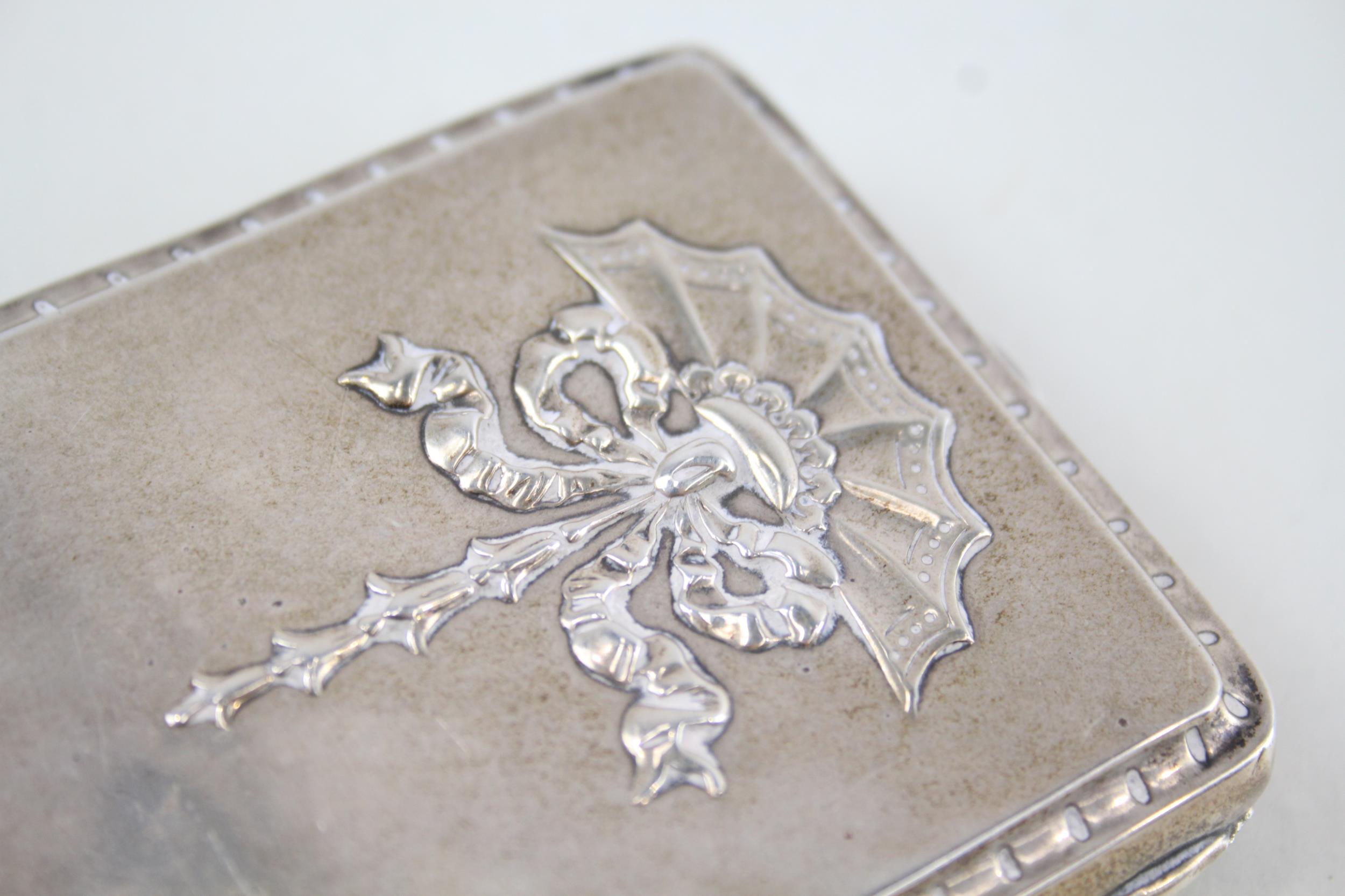 Edwardian 1908 Chester Sterling Silver Ladies Compact / Cigarette Case (125g) - Maker - William - Image 2 of 5