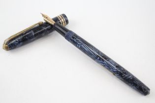 Vintage CONWAY STEWART 73 Navy Casing Fountain Pen w/ 14ct Gold Nib WRITING - Dip Tested & WRITING