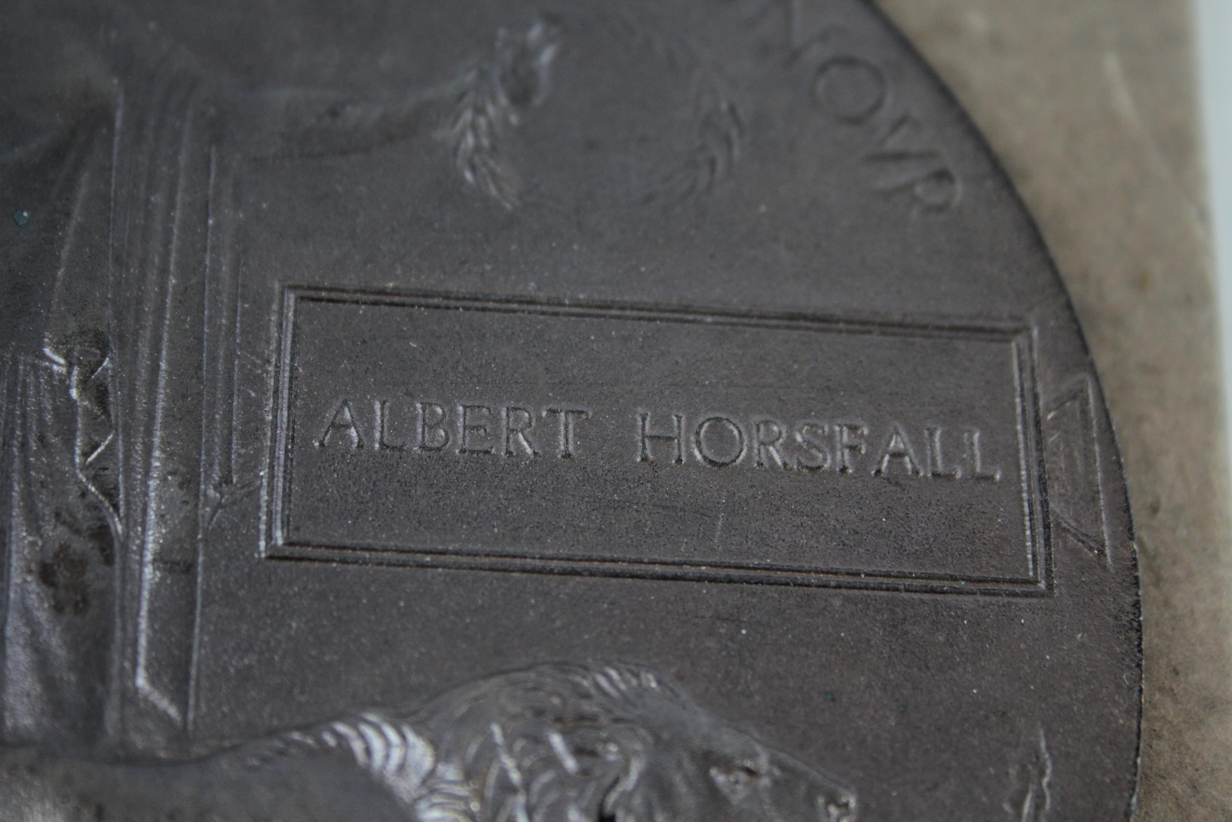 WW1 Death Plaque & Card Holder Named Albert Horsfall - WW1 Death Plaque & Card Holder Named Albert - Bild 2 aus 8