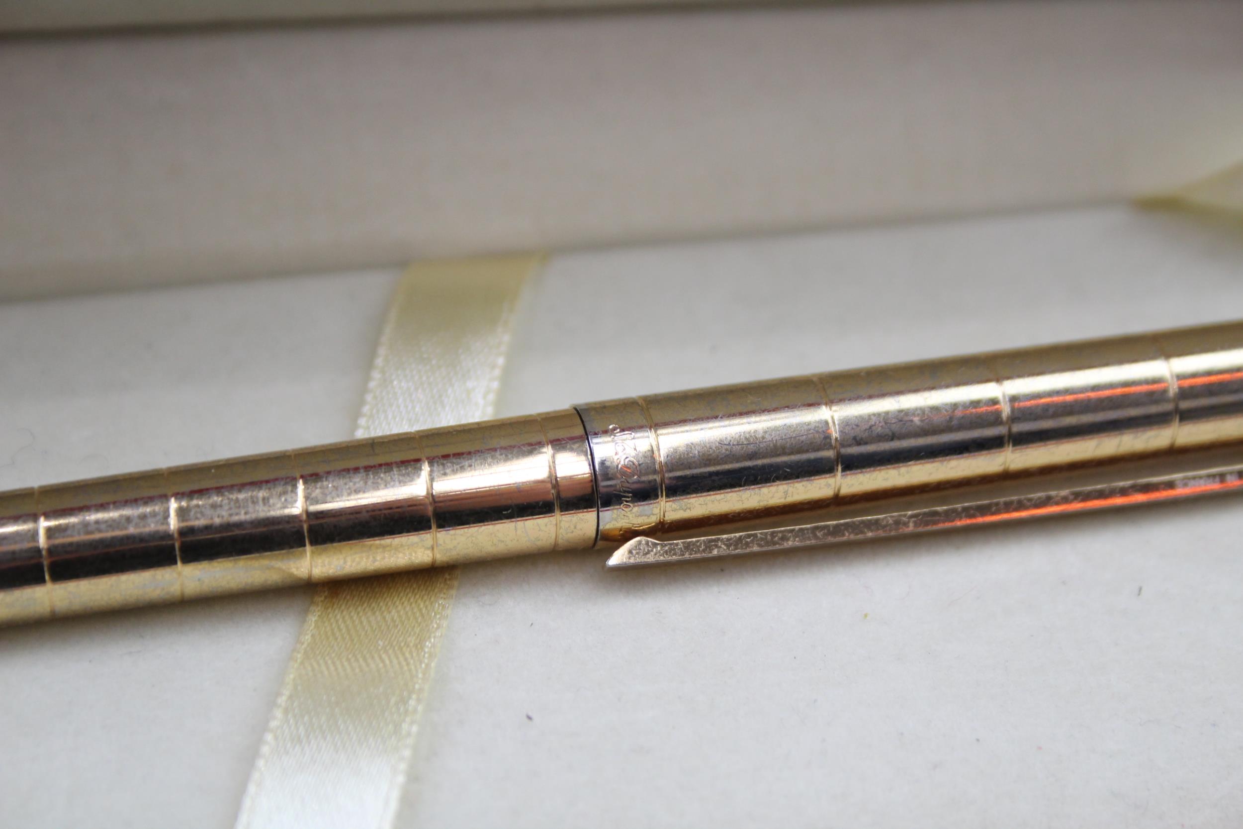 S.T DUPONT Gold Plated Rollerball Pen In Original Box - SG9FE66 - UNTESTED In previously owned - Bild 7 aus 7