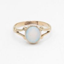 9ct gold opal single stone ring Size L - 1.7 g - AS SEEN