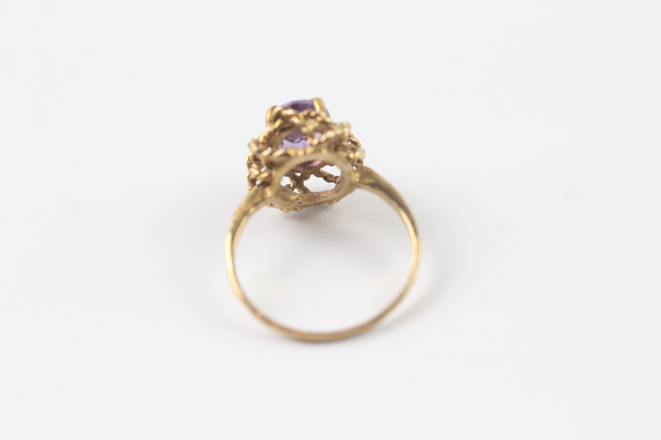 9ct gold single stone ring (2g) Size K - Image 6 of 6