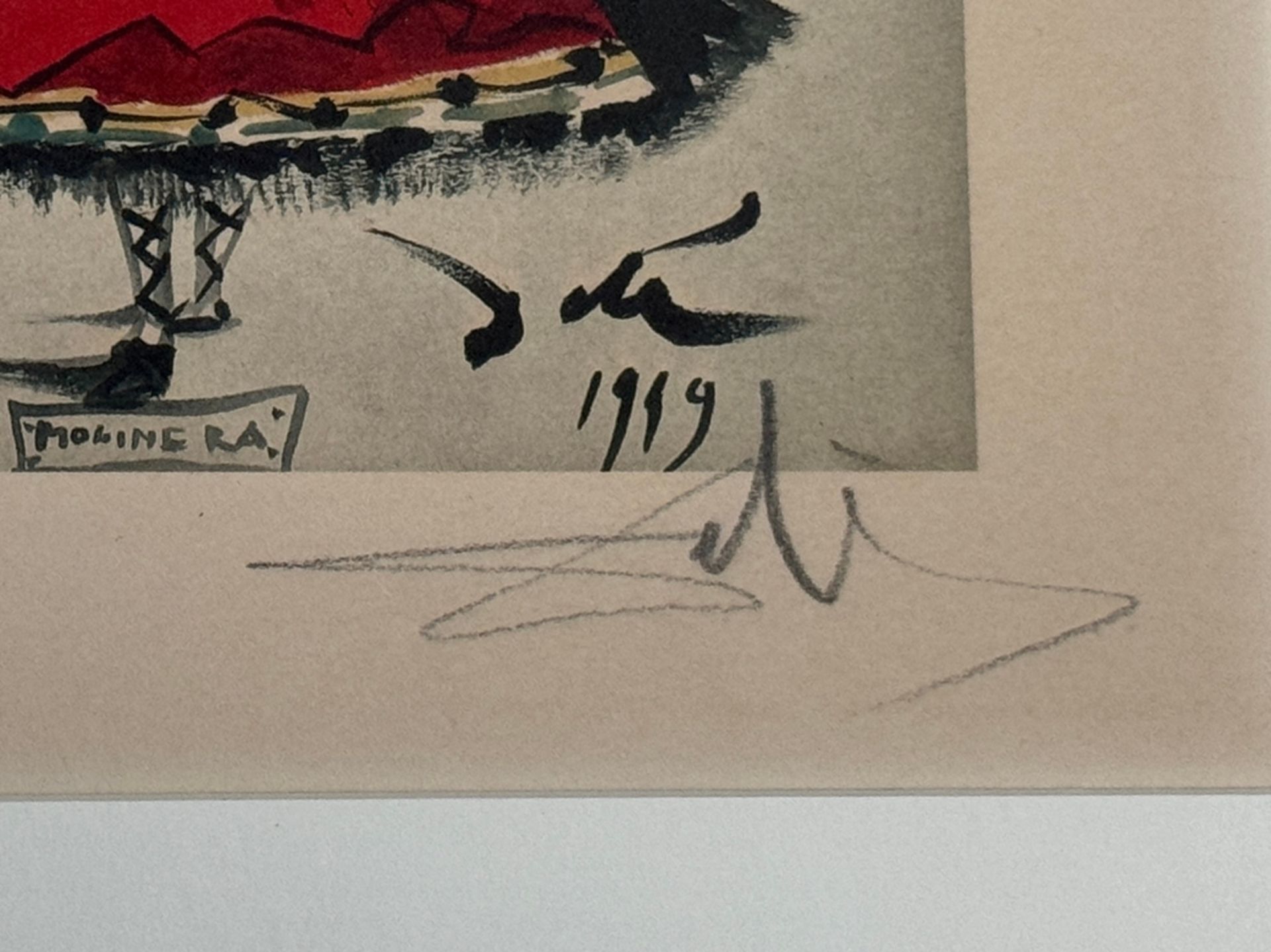 Dalí, Salvador (1904 - 1989 Figueres) "Noche de San Juan", Lithografie, unten rechts händisch signi - Bild 3 aus 3