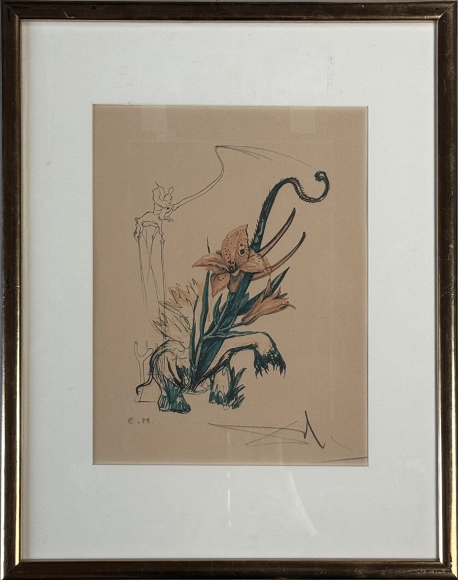 Dali, Salvador (1904 - 1989 Figueres) "Hemerocallis thumbergii elephanter furiosa", from the series - Image 2 of 3