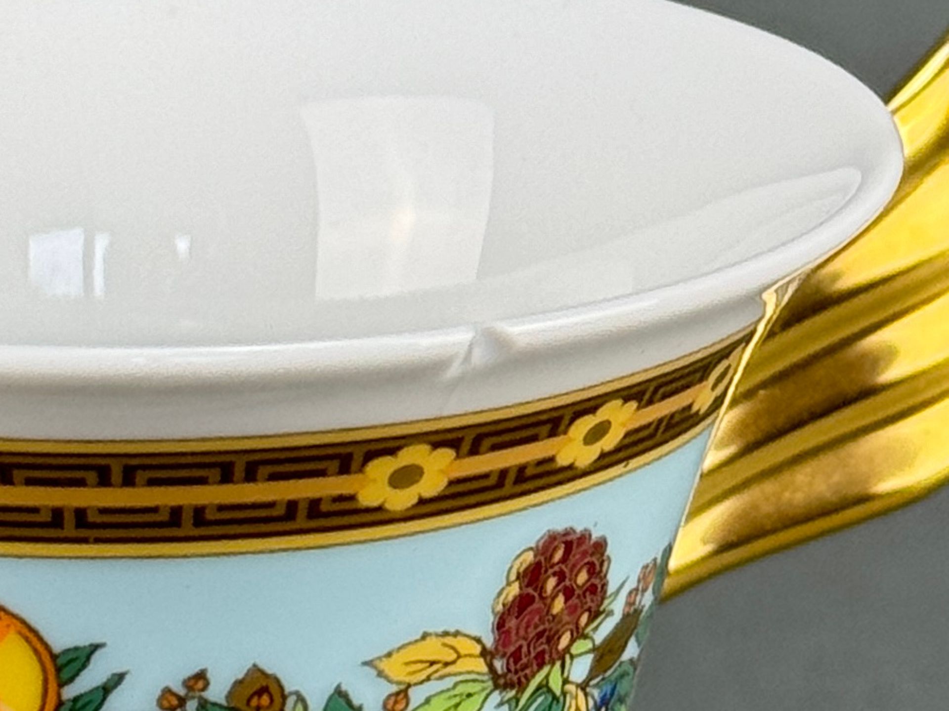 Coffee service for 3 persons, Rosenthal, Versace design, decor "Le Jardin de Versace", shape "Ikaru - Image 4 of 4