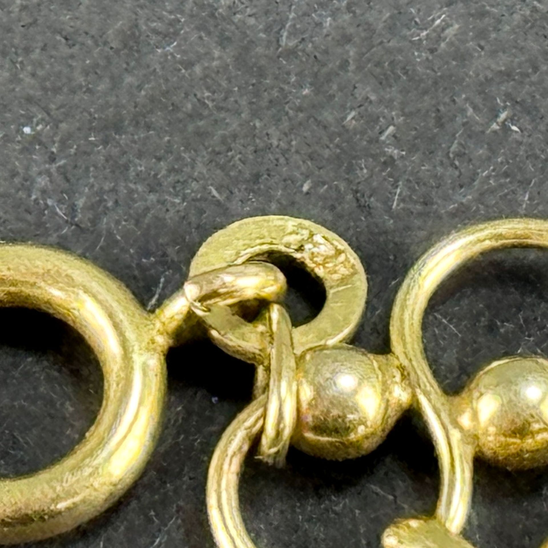 Halskette, 333/8K Gelbgold (punziert), 16,25g, Ringverschluss, Länge 48cm - Bild 2 aus 2