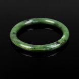 Jade bangle, total weight 41g, hand-cut bangle, solidly crafted from natural forest green jade, inn