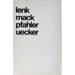 Art portfolio, "Lenk, Thomas/Mack, Heinz/Pfahler, Georg Karl/Uecker, Günther, XXXV Biennale di Vene