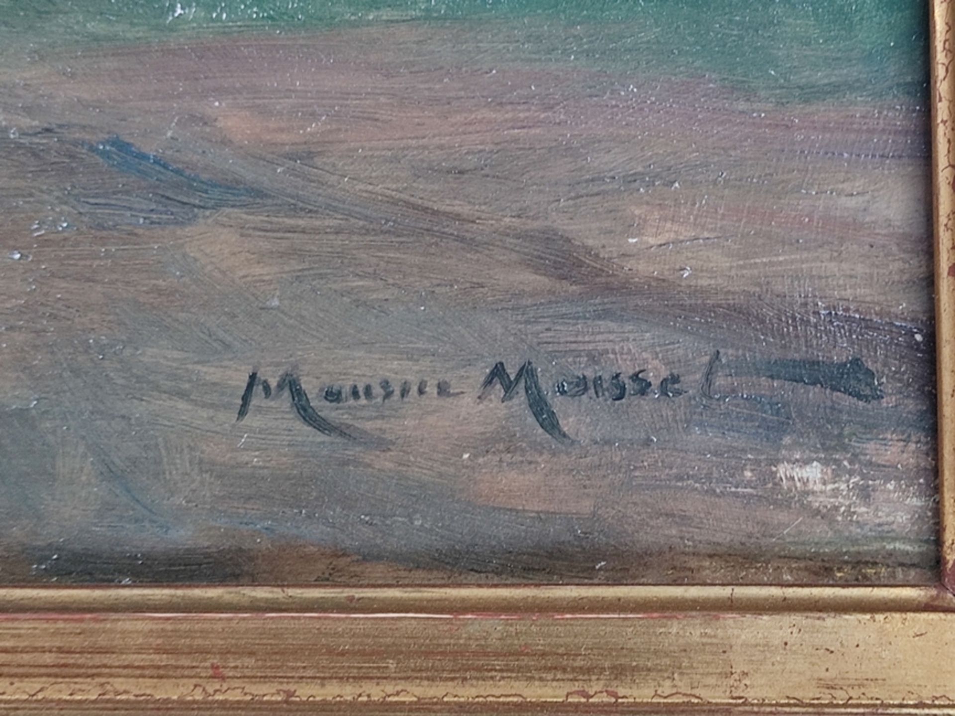 Moisset, Maurice (1860 - 1946) "Paysage d'été", Impressionist landscape scene of blooming fields in - Image 3 of 4