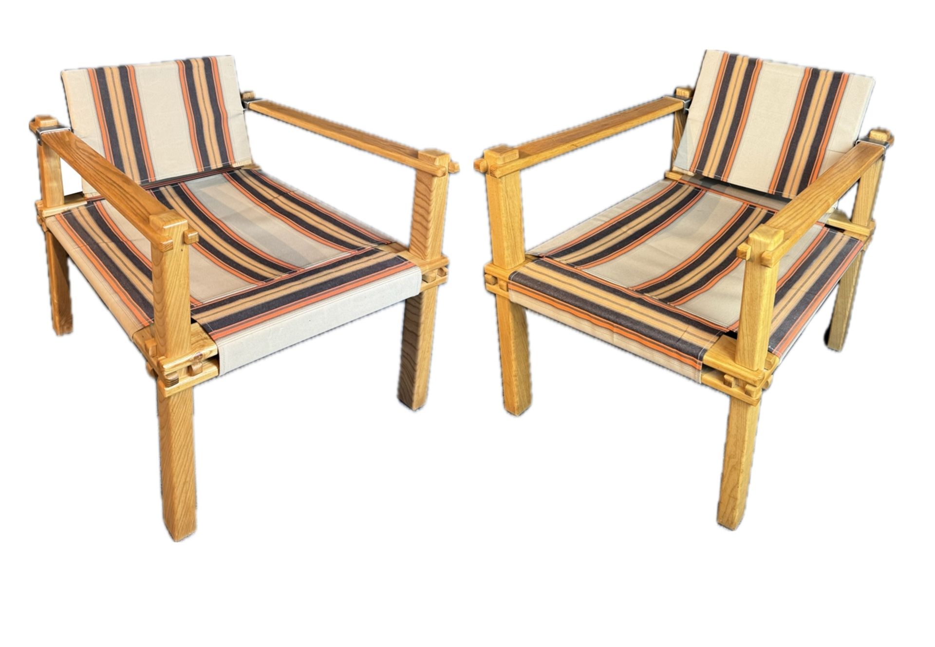 Pair of armchairs, "Farmer Chair", design Gerd Lange, design around 1967, Bofinger version, constru