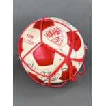 Signed football, VFB Stuttgart, autograph signatures of the squad for the 1981/82 season, with auto