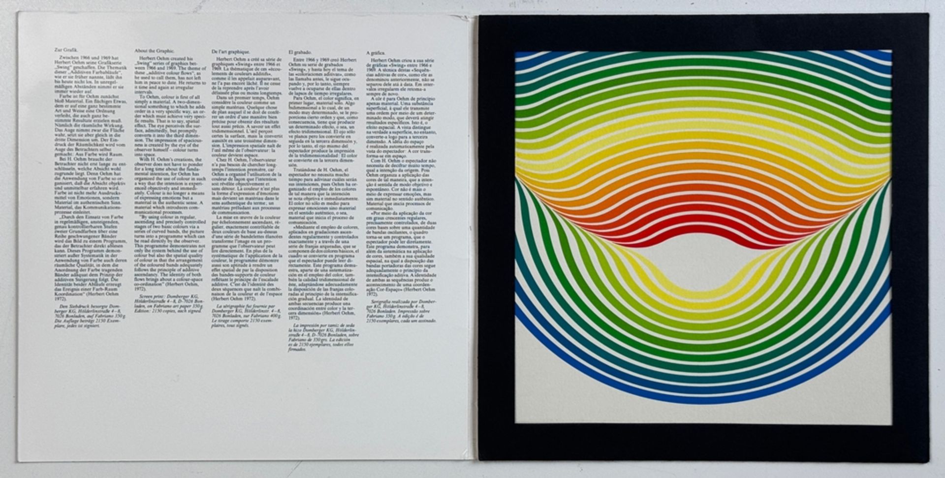 Zwei Serigrafien: Gerstner, Karl (1930 - 2017) "Farben-Linien", unten rechts händisch signiert, Auf - Bild 3 aus 3