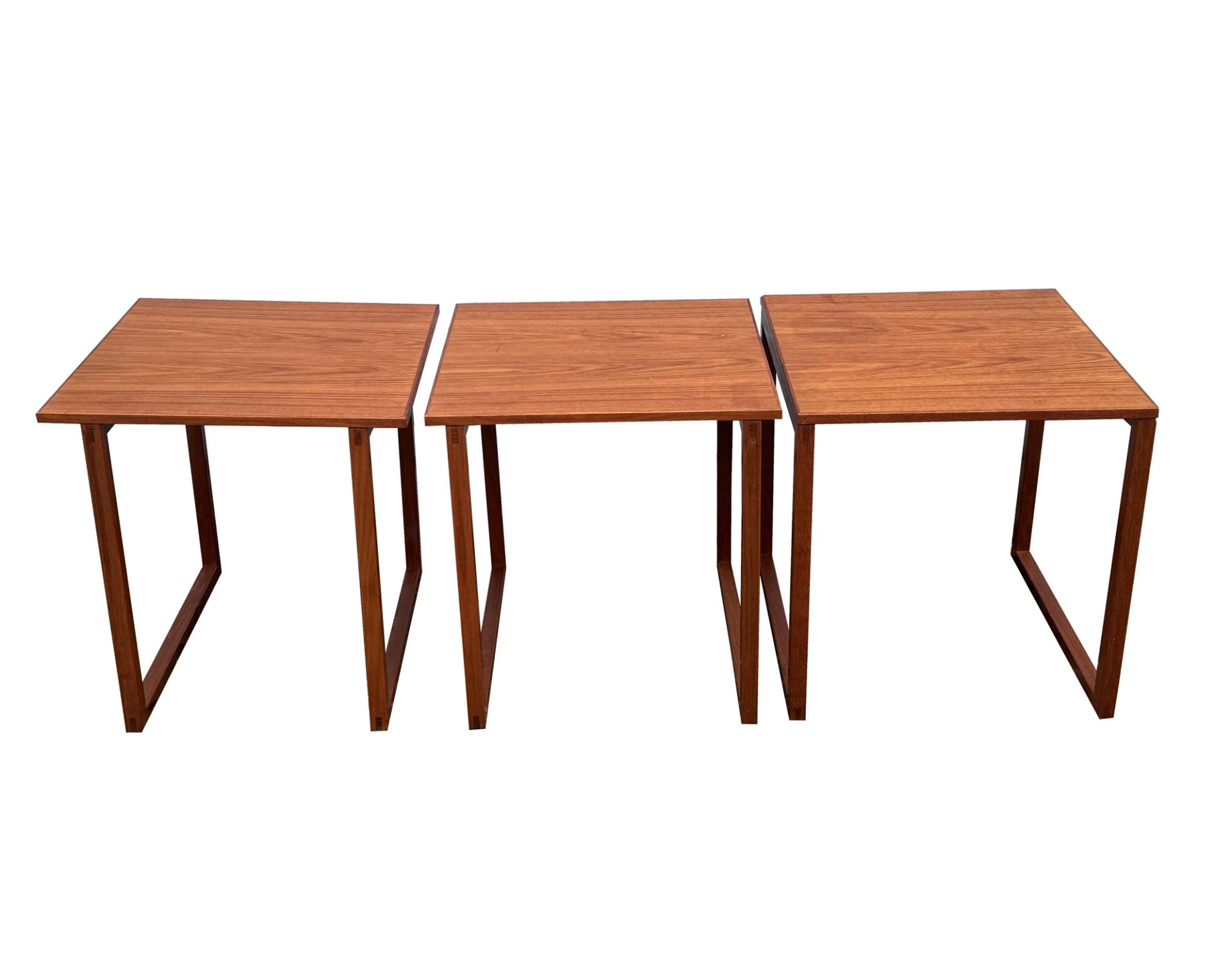 Danish coffee table/sofa table, "The Cube", Kai Kristiansen for Vildbjerg Møbelfabrik, consisting o - Image 2 of 2