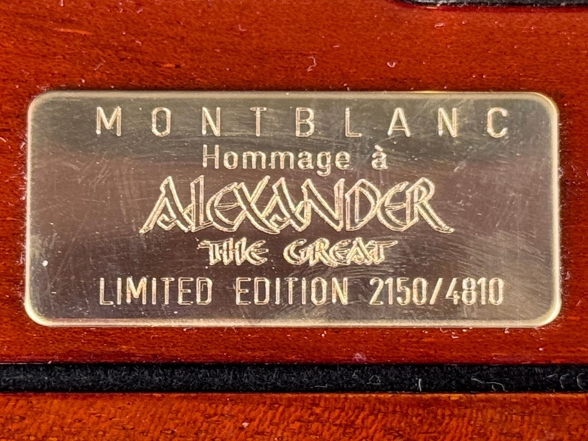 Montblanc Füllfederhalter "Alexander the Great", limitierte Edition 2150/4810, Kolbenfüllfederhalte - Bild 4 aus 4