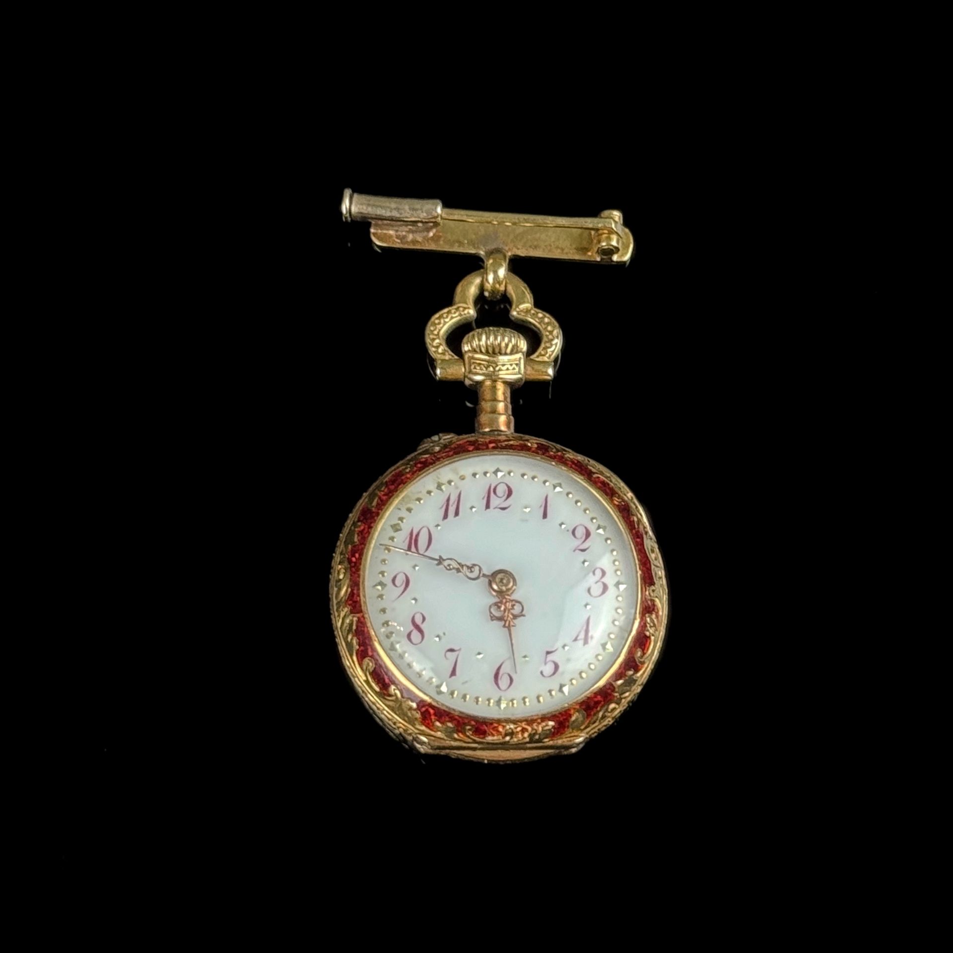 Fine pocket watch with dragon motif, Golay Leresche & Fils, Geneva, circa 1900, 750/18K yellow gold