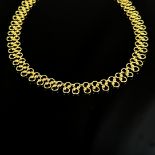 Halskette, 333/8K Gelbgold (punziert), 16,25g, Ringverschluss, Länge 48cm