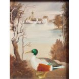 Matysiak, Walter (1915 Schweidnitz - 1985 Konstanz) "Duck", on the shore of Lake Constance near Was