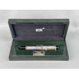 Montblanc fountain pen "Charlemagne", limited edition 4547/4810, piston fountain pen with 750/18K g