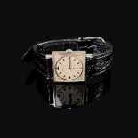 Wristwatch Le Coultre, manual winding, starts, Switzerland/USA, square watch case, approx. 26x26mm,