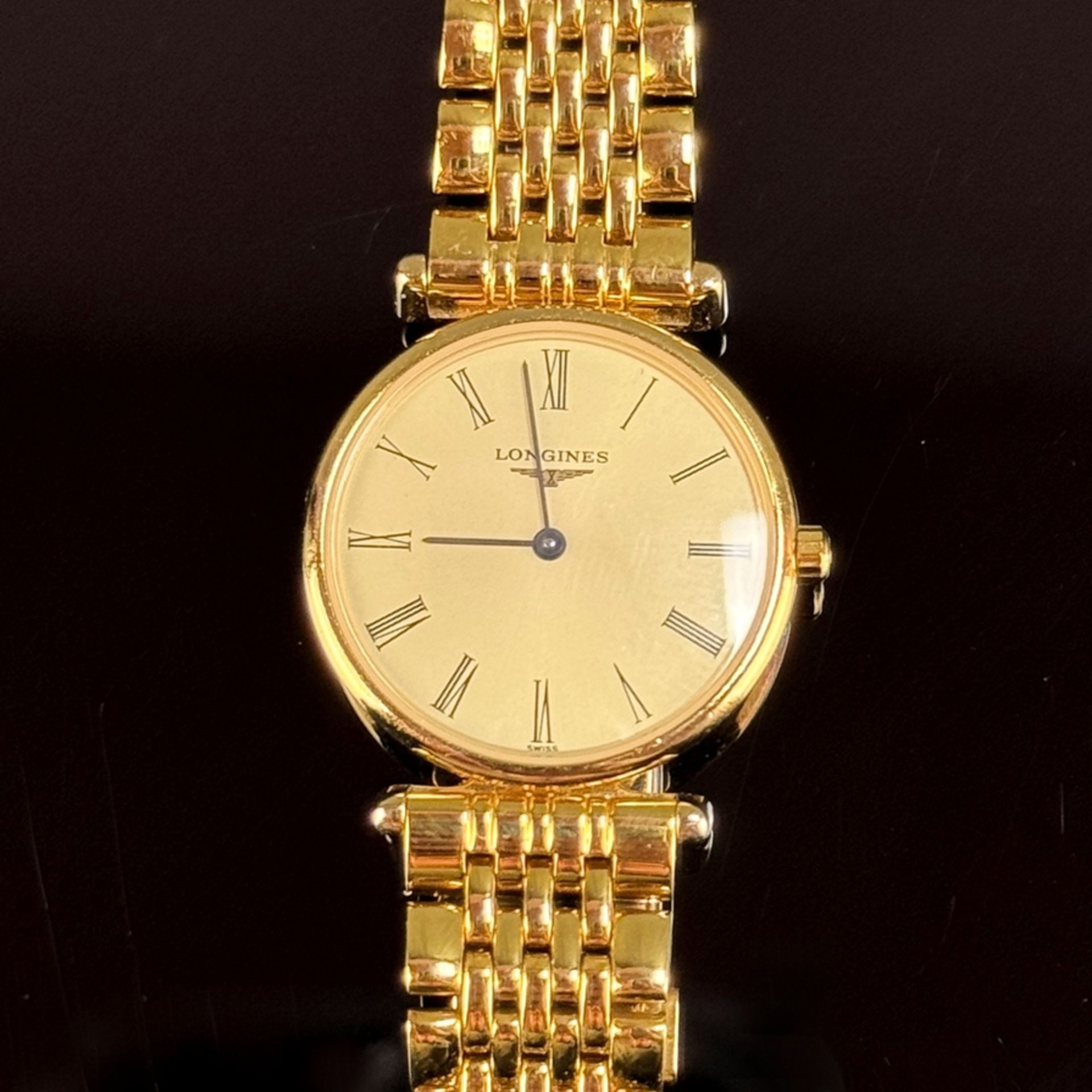 Wristwatch, Longines "La grande classique", gold-plated steel, reference L4.135.2, movement no. 287 - Image 2 of 3