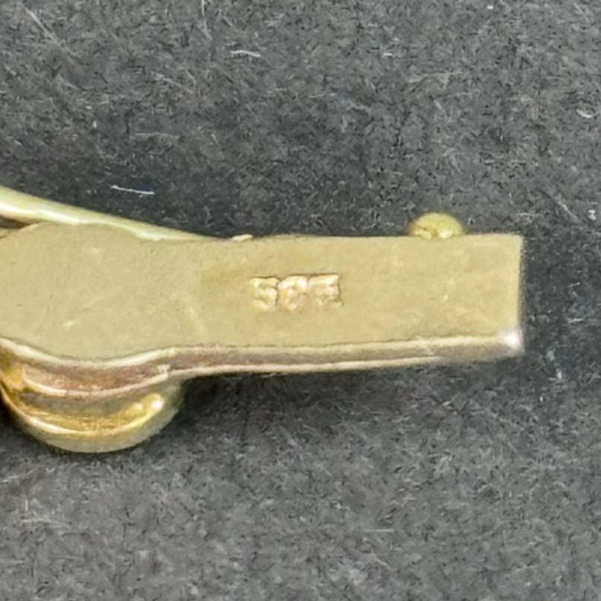 Tennisarmband, 585/14K Gelbgold (punziert), 13,86g, besetzt mit insgesamt 42 Diamanten im Brillants - Bild 2 aus 2