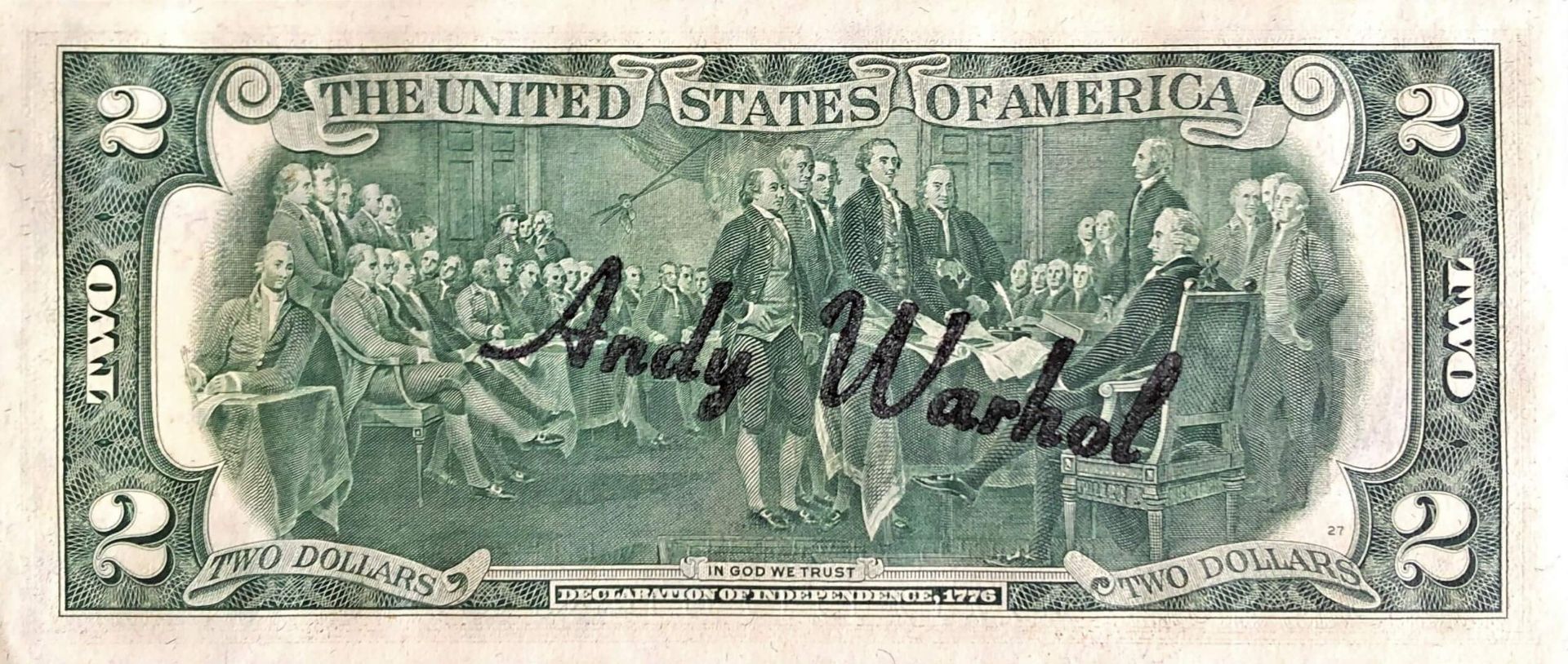 Andy Warhol (1928-1987), 2 Dollar Schein |Andy Warhol (1928-1987), Two Dollar Bill - Bild 2 aus 3