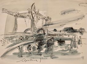Franz Bueb * (1916- 1982), Spiridonu Brücke |Franz Bueb * (1916- 1982), Spiridonu Bridge