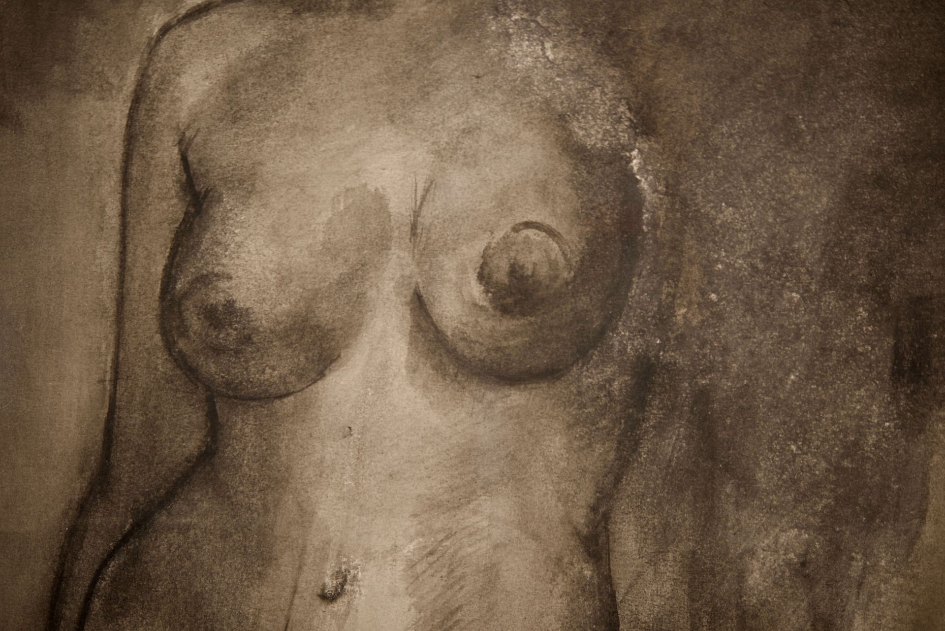 Friedrich Schächter (1924 - 2002) Aktstudie |Friedrich Schächter (1924 - 2002) Nude Study - Image 2 of 5