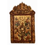 Byzantinisch-Orthodoxe antike Ikone |Byzantine-Orthodox Handmade Antique Style Icon