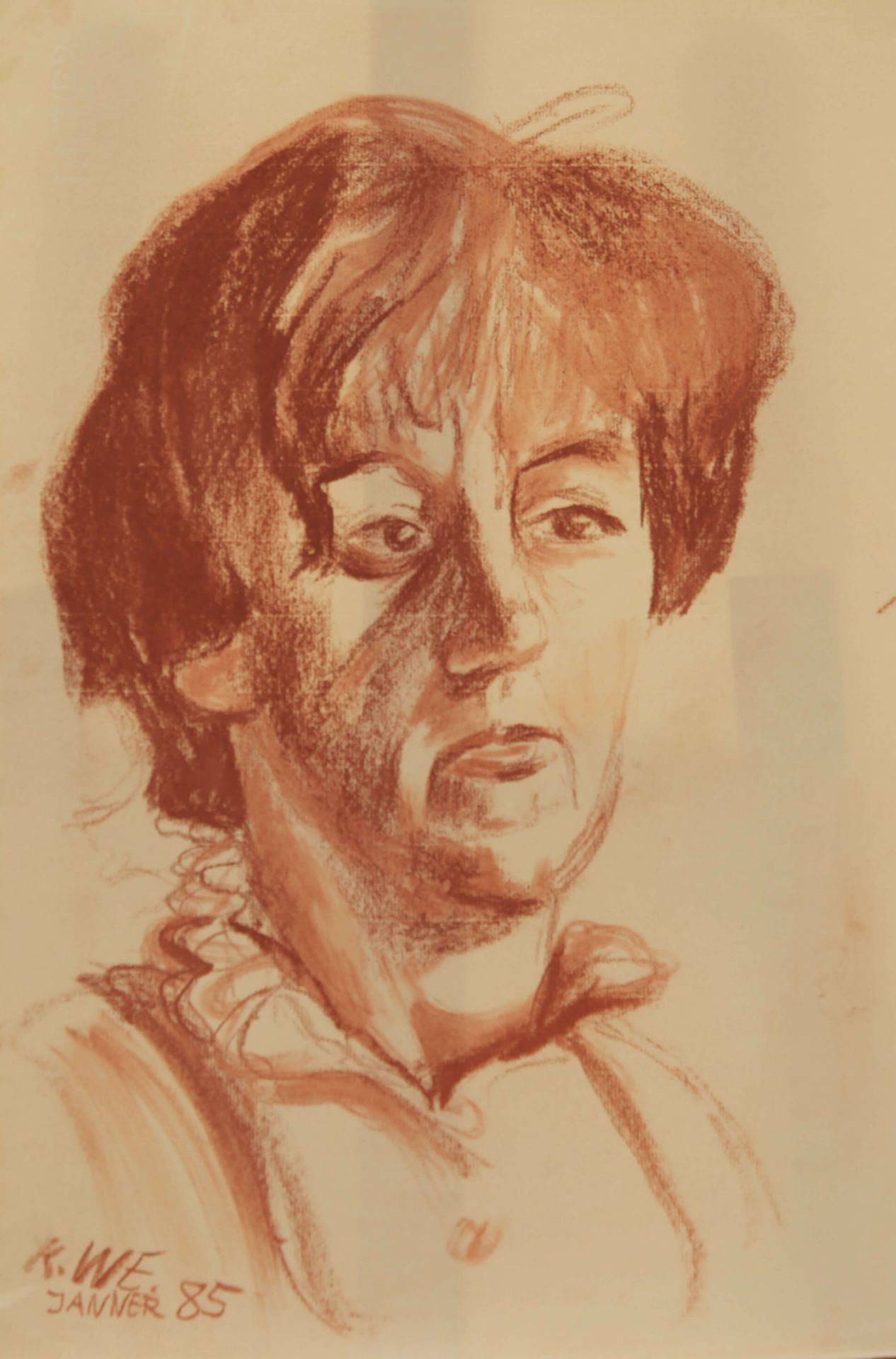 Kurt Welther* 1957 Frauenporträt |Kurt Welther* 1957 Portrait of a Woman