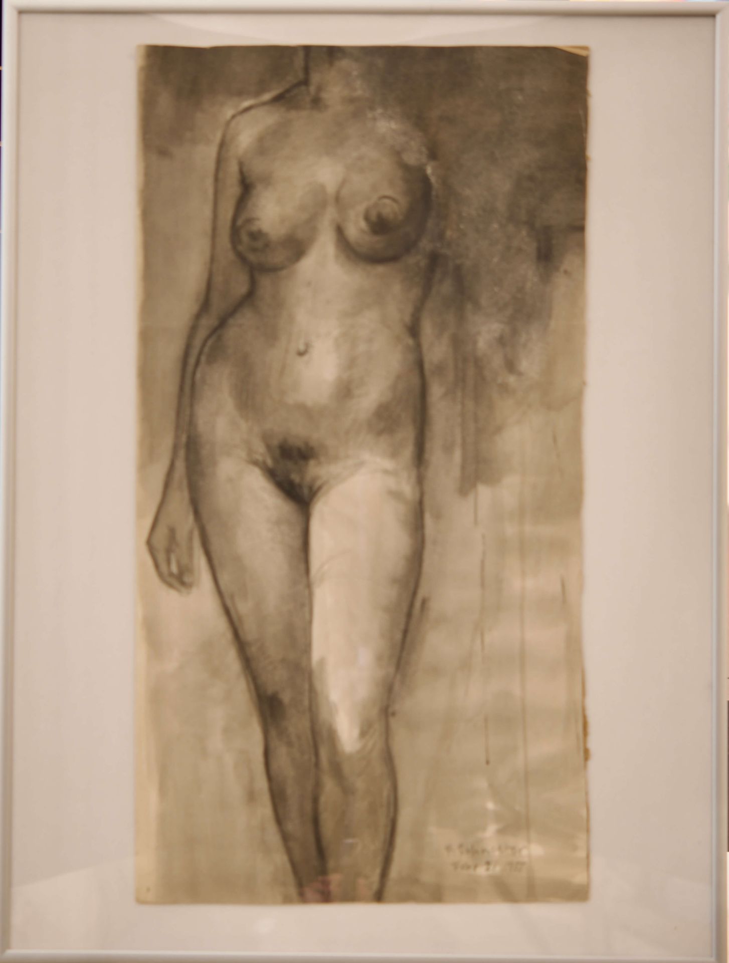 Friedrich Schächter (1924 - 2002) Aktstudie |Friedrich Schächter (1924 - 2002) Nude Study