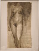 Friedrich Schächter (1924 - 2002) Aktstudie |Friedrich Schächter (1924 - 2002) Nude Study