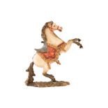 Holzpferd auf Plinthe  |Wooden Horse on Plinth