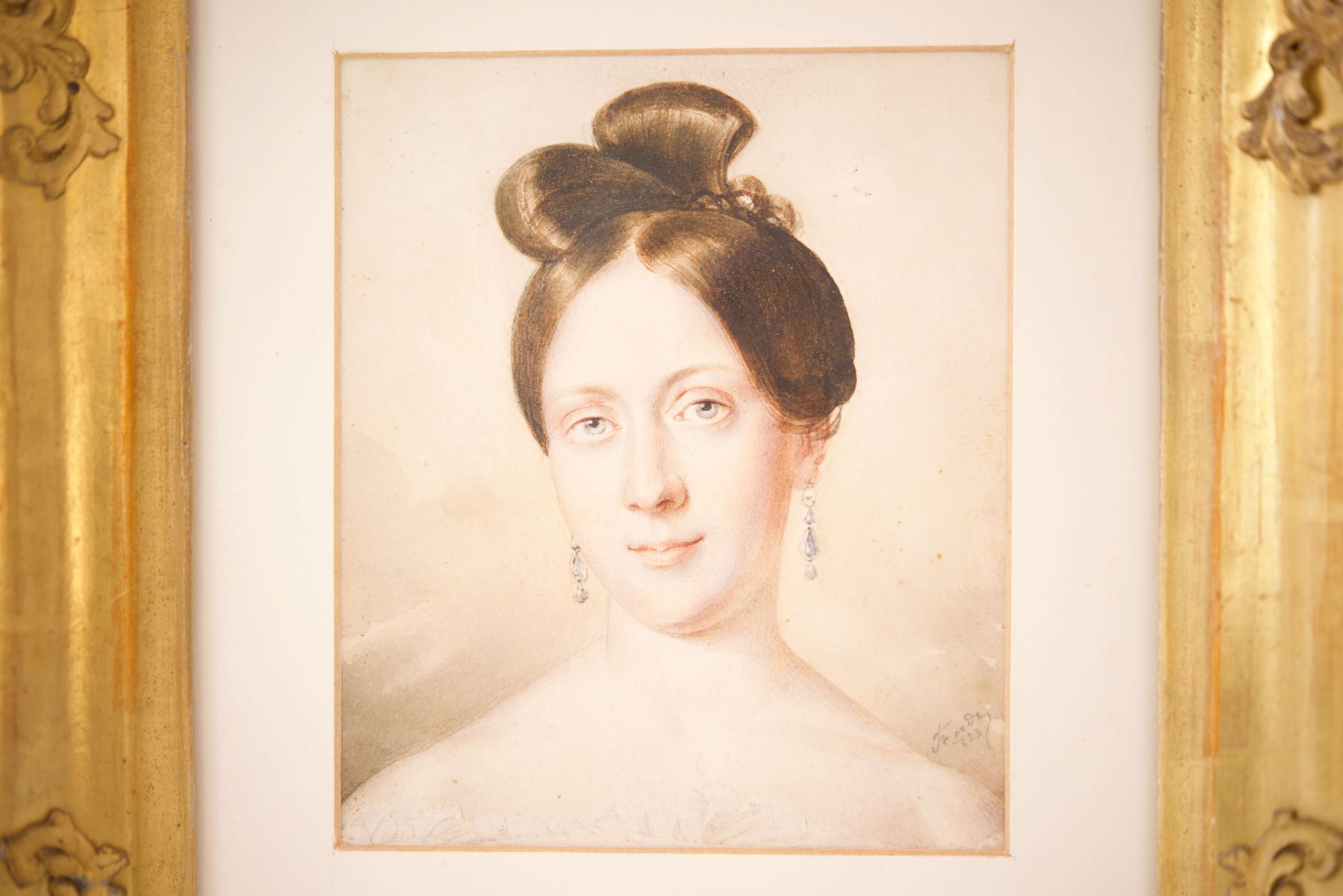 Peter Fendi 1823-1842 Bildnis einer Dame |Peter Fendi 1823-1842 Portrait of a Lady - Image 3 of 5
