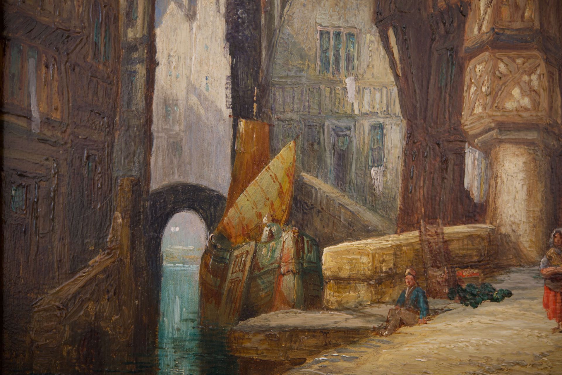 Henry Schäfer (1833-1916), Antwerpen Quai des Baines |Henry Schäfer (1833-1916), Antwerpen Quai des  - Bild 4 aus 5
