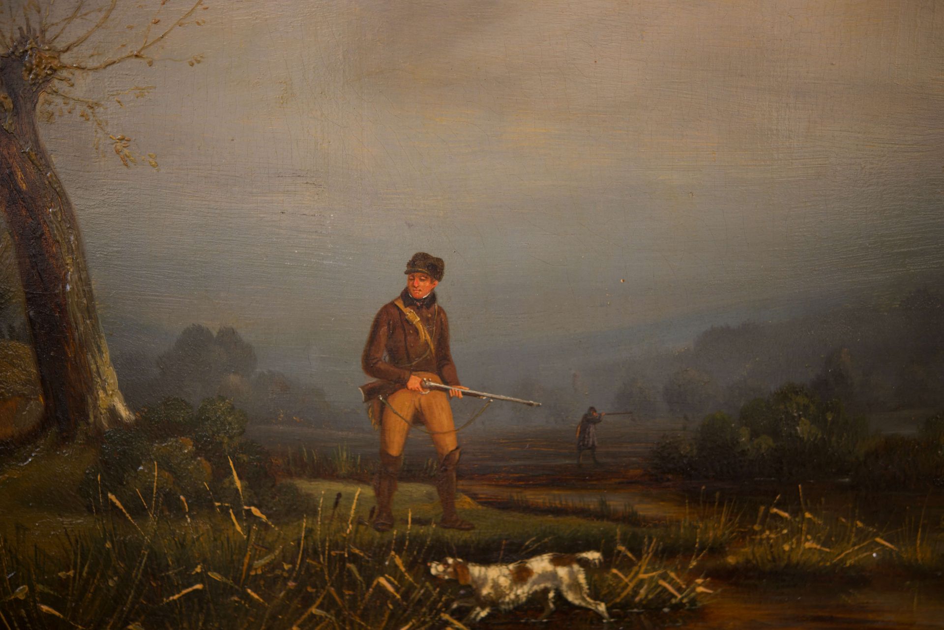A. Délious Auf der Jagd, Jäger mit Hund |A. Délious On the Hunt, Hunter with Dog - Bild 3 aus 5
