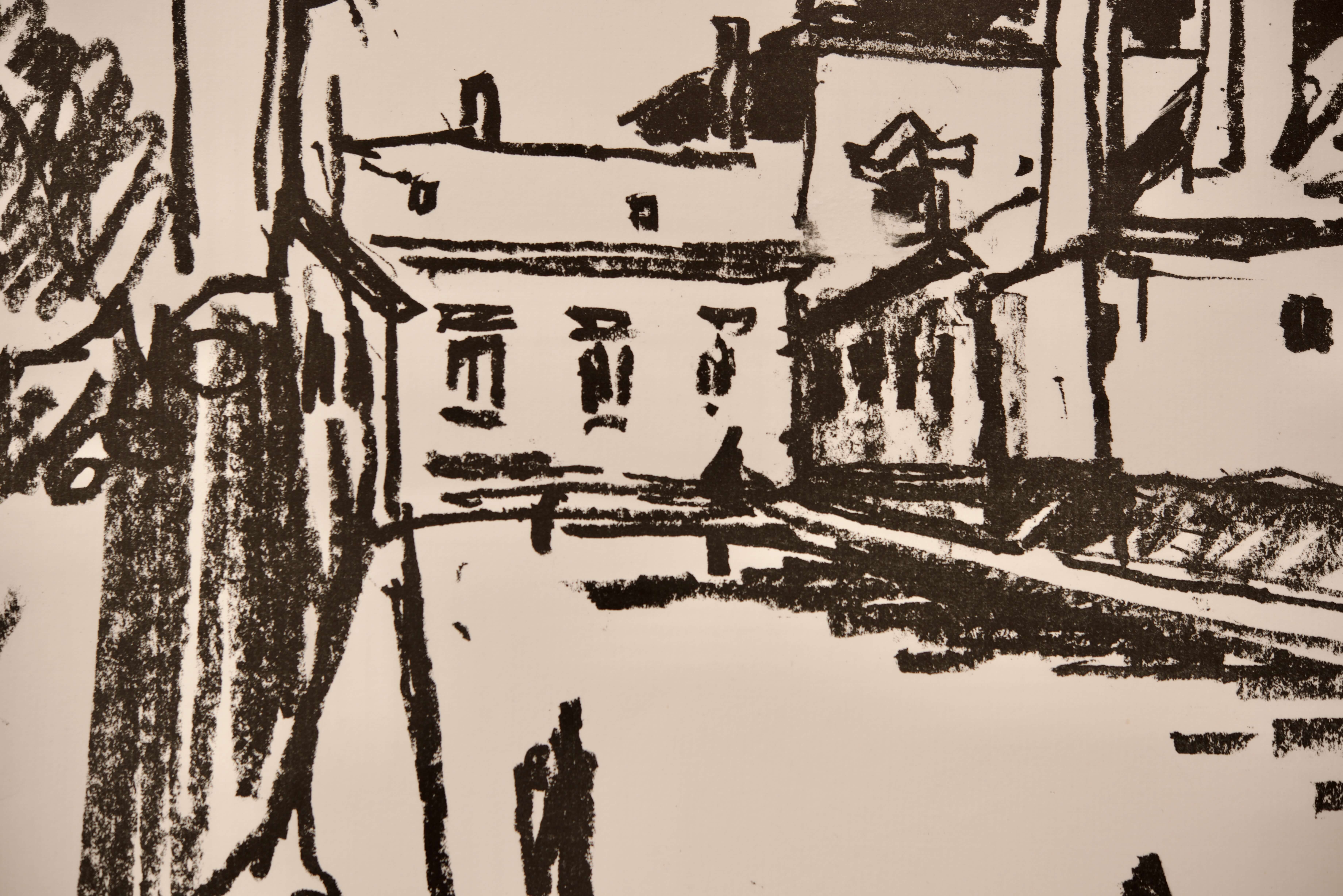 Franz Bueb * (1916- 1982), Dorfstraße |Franz Bueb * (1916- 1982), Village Road - Image 2 of 2