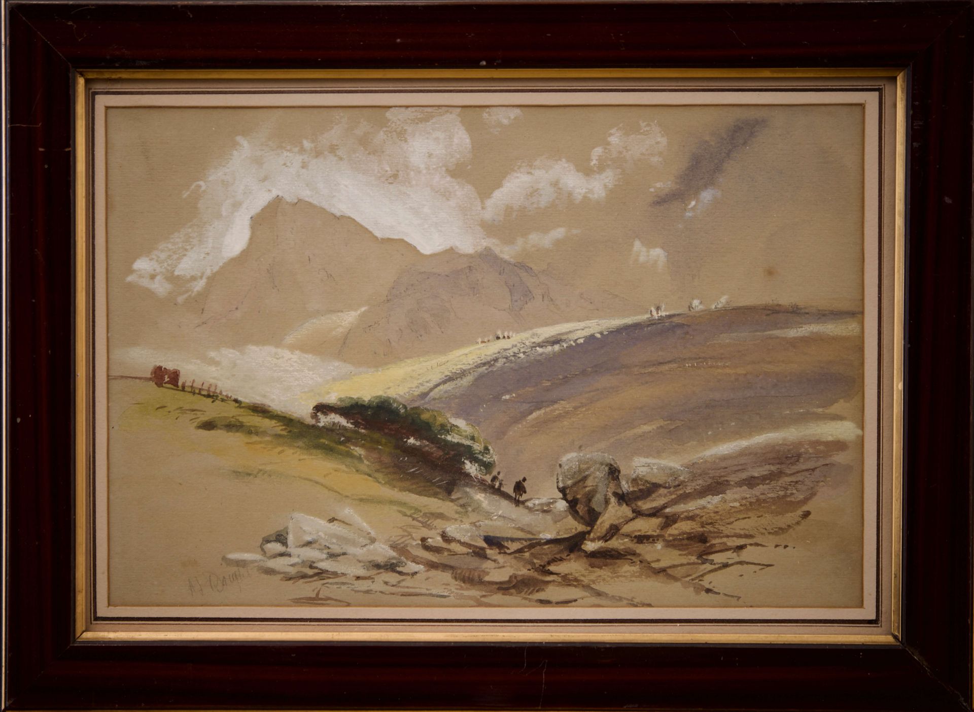 Henry Bright, Berglandschaft in Schottland |Henry Bright, Mountain Landscape in Scotland