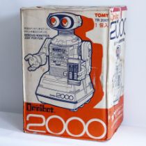 TOMY OMNIBOT 2000 VINTAGE PERSONAL HOME ROBOT JAPAN RETRO REMOTE CONTROL ELECTRONIC SPACE TOY