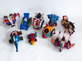 POPY BANDAI TAKATOKU CHOGOKIN VINTAGE JAPANESE TOY VEHICLE LOT NAKAJIMA TIME BOKAN SUPER SENTAI