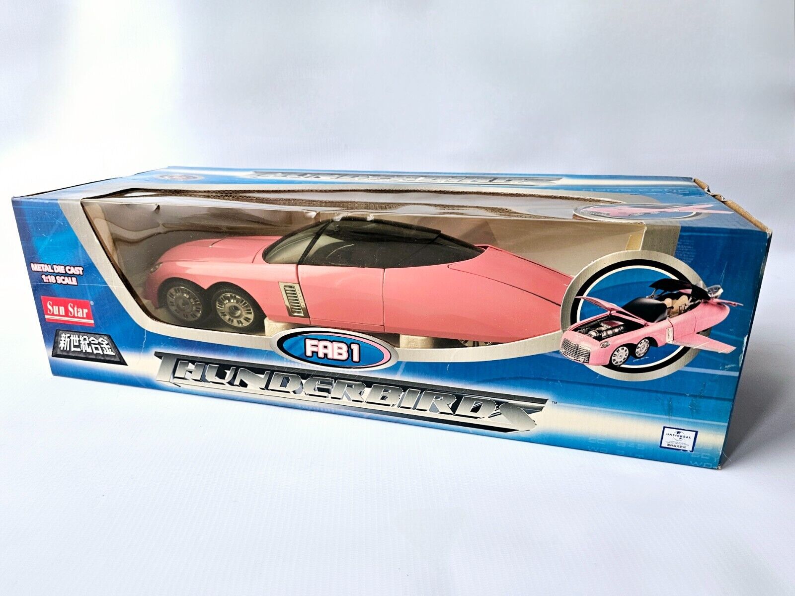 THUNDERBIRDS FAB1 SUN STAR GERRY ANDERSON SCI-FI CAR SPACE TOY