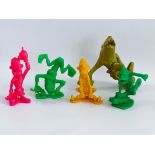 LOUIS MARX NUTTY MADS PLASTIC TOY FIGURES VINTAGE MADE IN THE USA DON MARTIN BASIL WOLVERTON