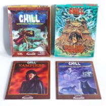 PACESETTER CHILL ADVENTURES INTO THE UNKNOWN GOTHIC FANTASY ROLE PLAYING GAME RPG LOT VINTAGE D&D