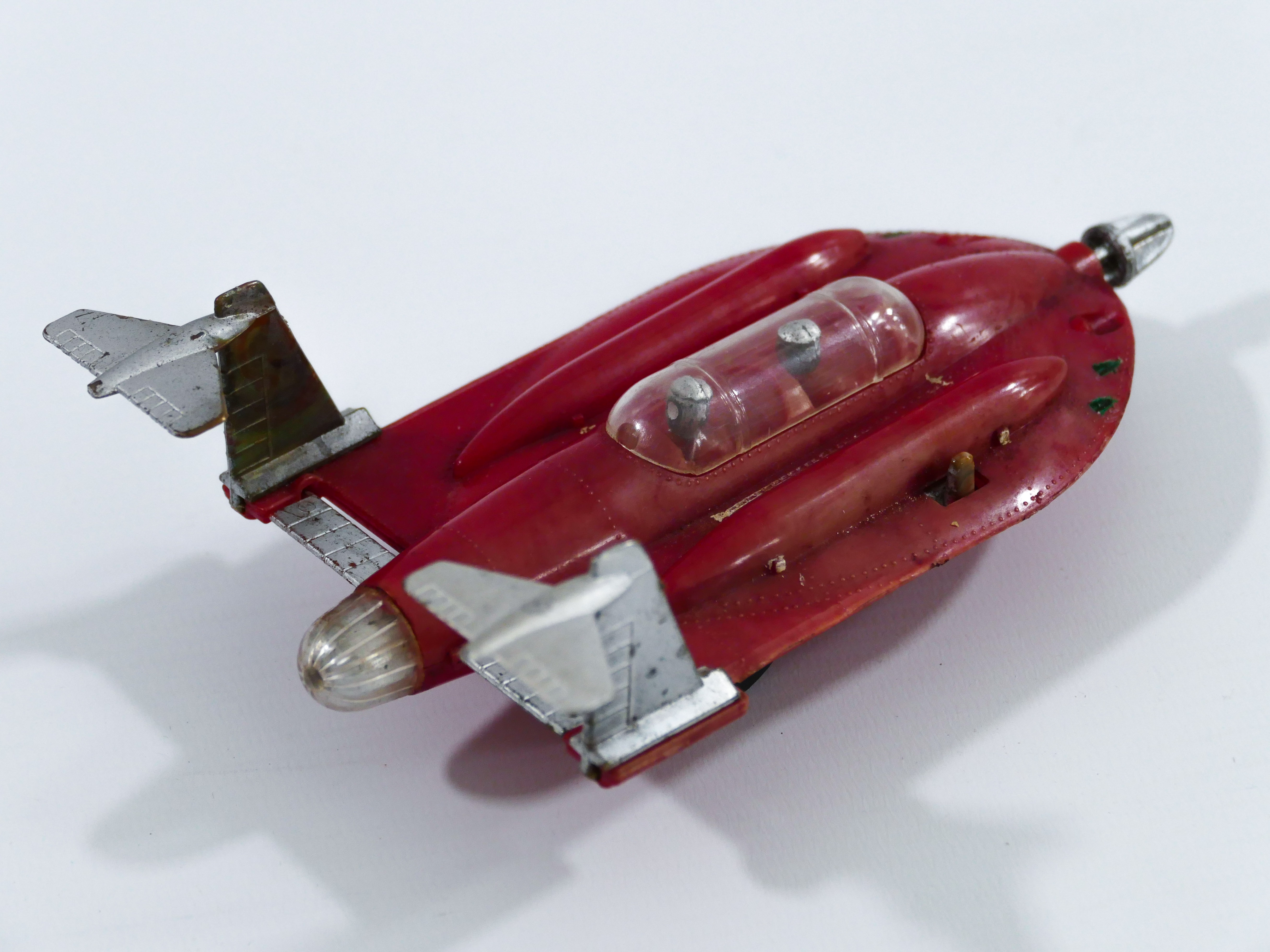 SPACESHIP ROCKET FIRING SPACE CAR VINTAGE HONG KONG TOY UFO FRICTION MOTOR PROJECT SWORD CENTURY 21 - Image 3 of 5