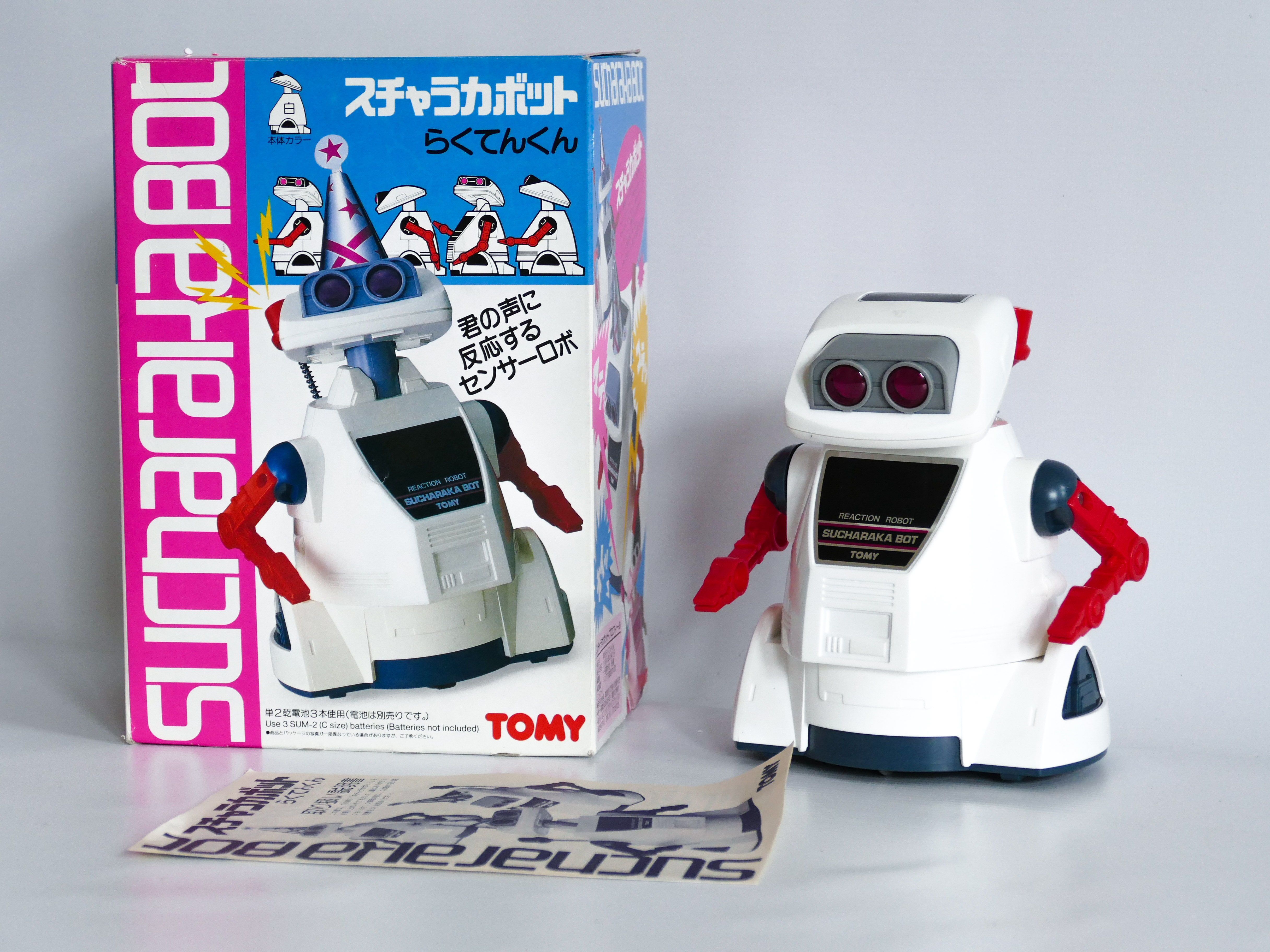 TOMY SUCHARAKABOT CRACKBOT HOME PERSONAL ACTION ROBOT ELECTRONIC SPACE TOY VINTAGE JAPAN